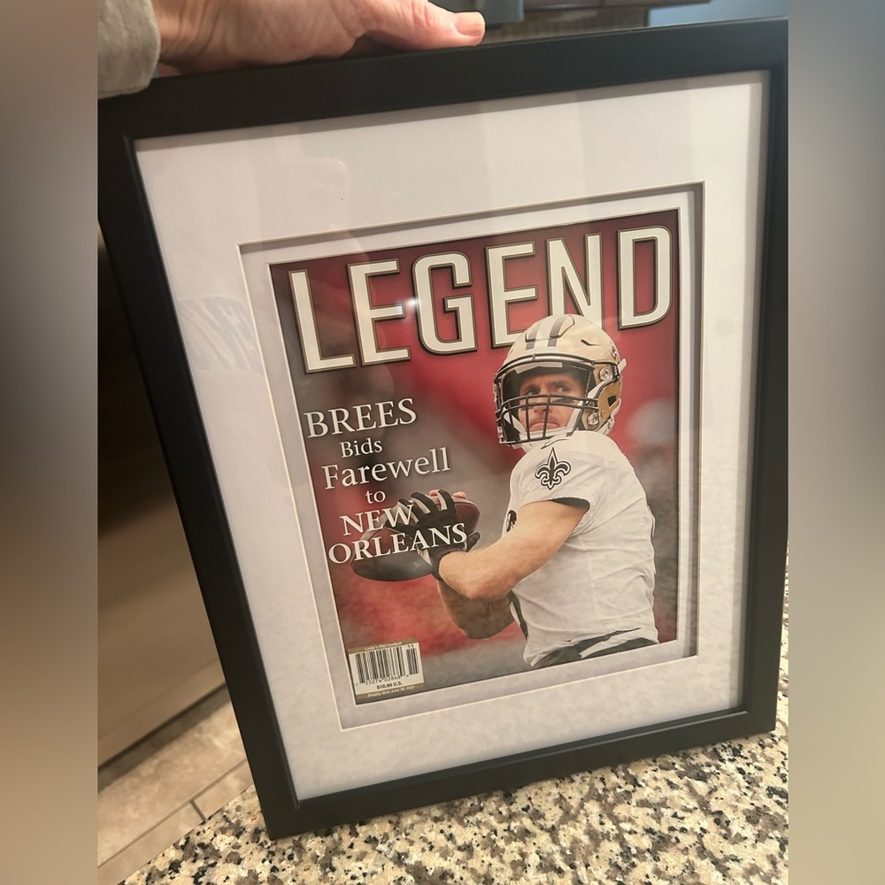 Drew Brees 12x15 framed